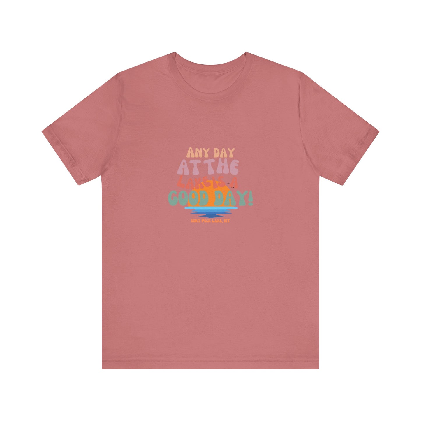 Summer Vibes Short Sleeve Tee - Any Day at the Good Vibes, Beachwear, Vacation Shirt, Casual, Gift for Her, Relaxed Fit