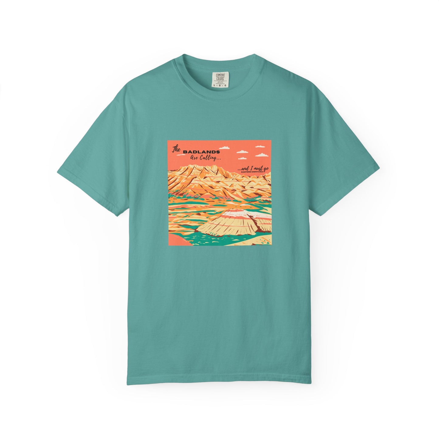 The Badlands are Calling Eastern Montana Unisex Tee graphic tee badlands