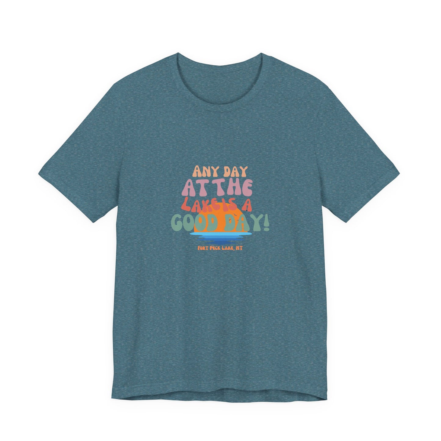 Summer Vibes Short Sleeve Tee - Any Day at the Good Vibes, Beachwear, Vacation Shirt, Casual, Gift for Her, Relaxed Fit
