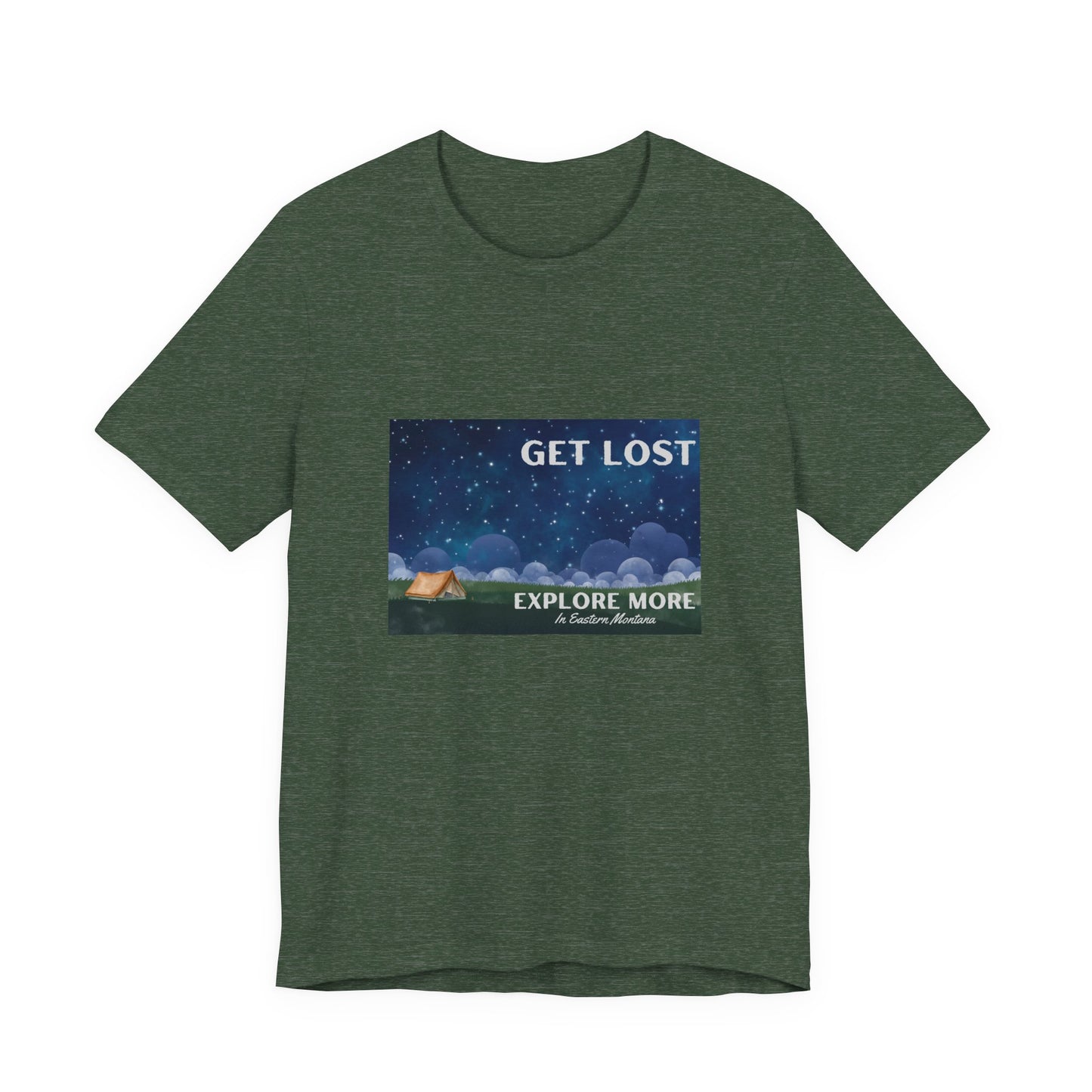 Get Lost Explore More Eastern Montana Adventure Tee, Travel T-Shirt, Nature Lover Gift, Camping Shirt, Outdoor Apparel, Eastern Montana Tee