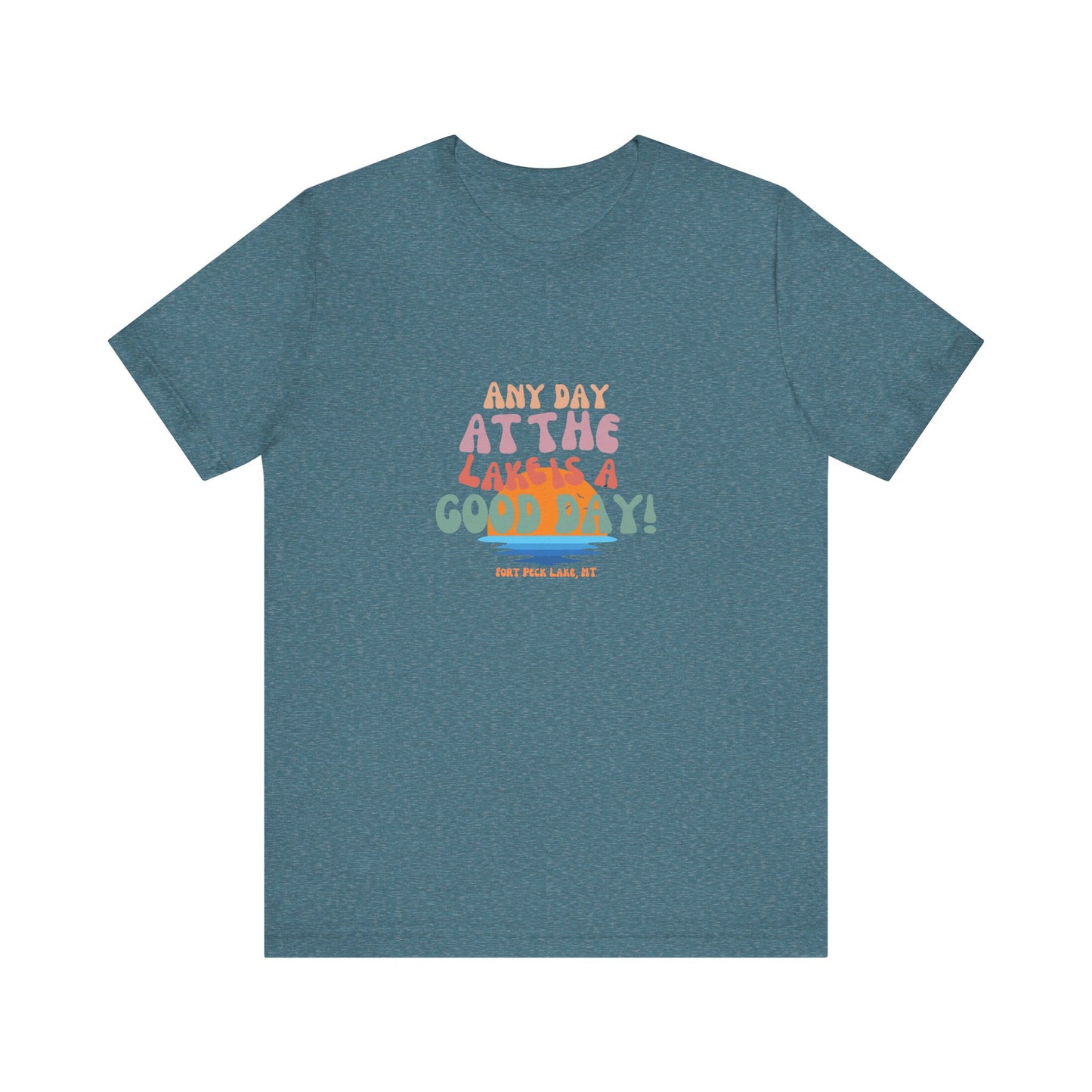 Summer Vibes Short Sleeve Tee - Any Day at the Good Vibes, Beachwear, Vacation Shirt, Casual, Gift for Her, Relaxed Fit