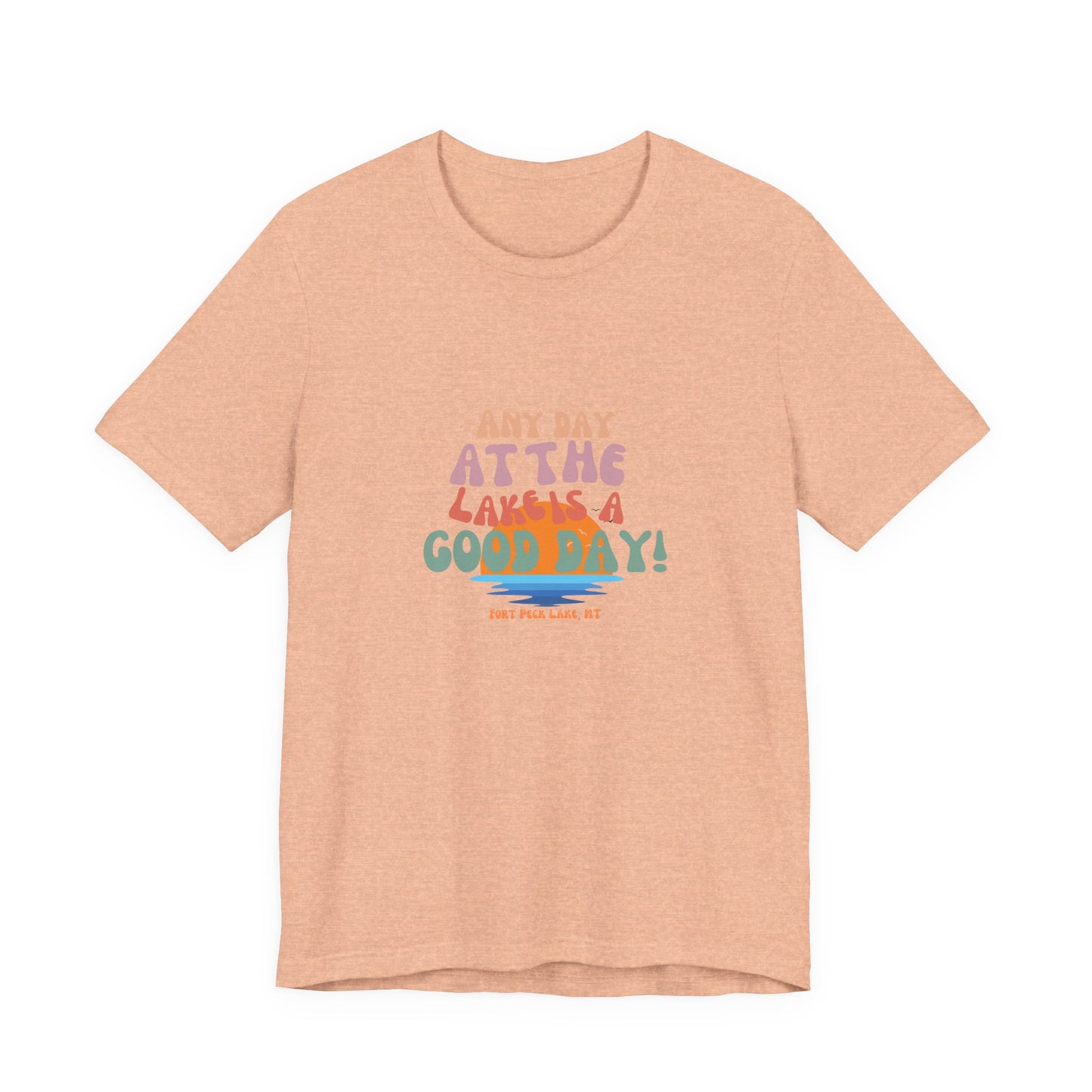Summer Vibes Short Sleeve Tee - Any Day at the Good Vibes, Beachwear, Vacation Shirt, Casual, Gift for Her, Relaxed Fit
