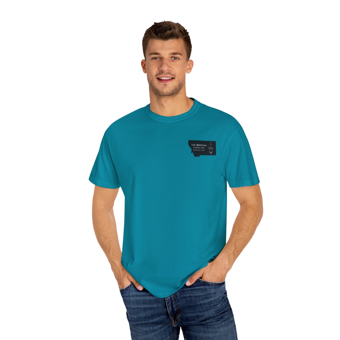 Montana Frontier Newsletter Logo Unisex Tee