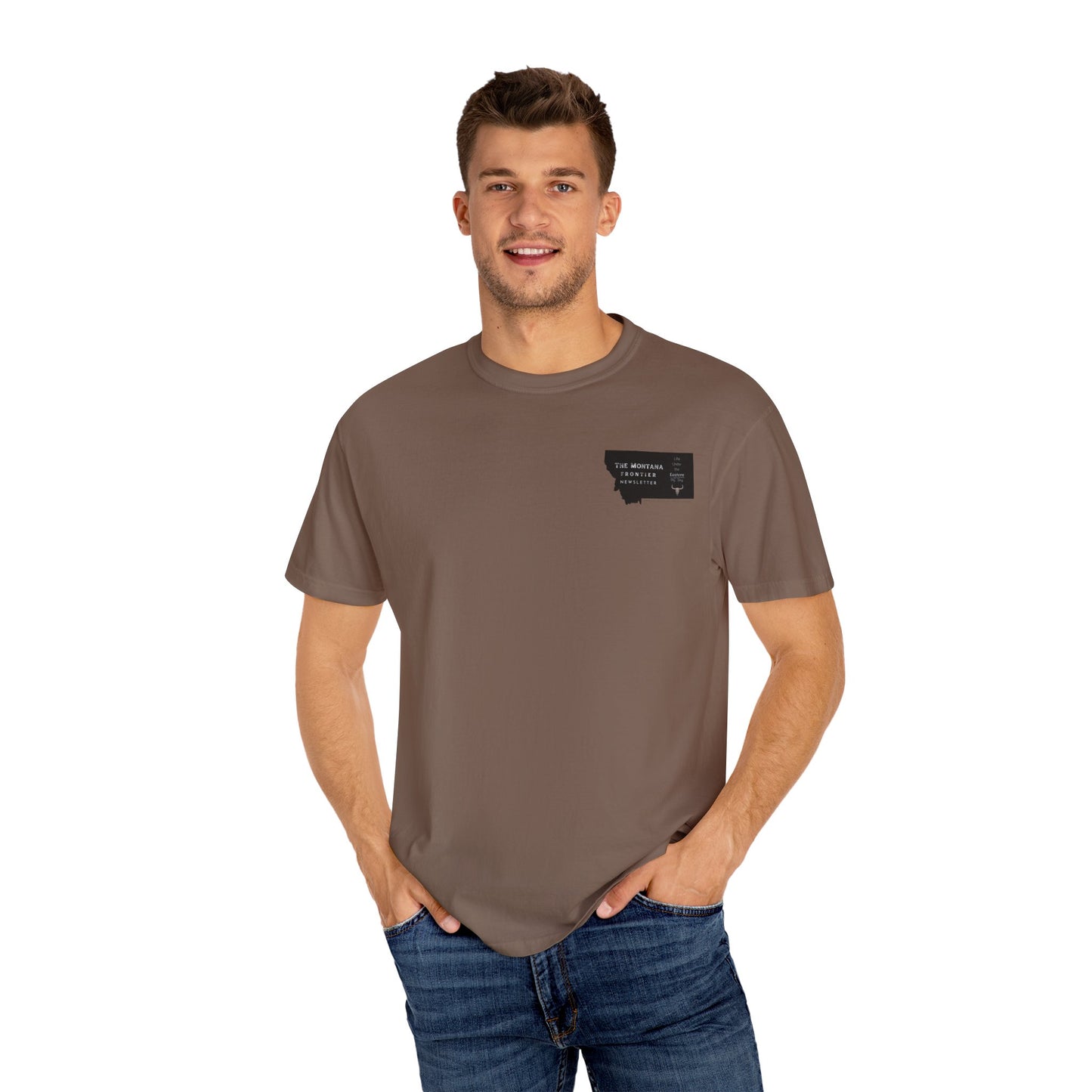 Montana Frontier Newsletter Logo Unisex Tee