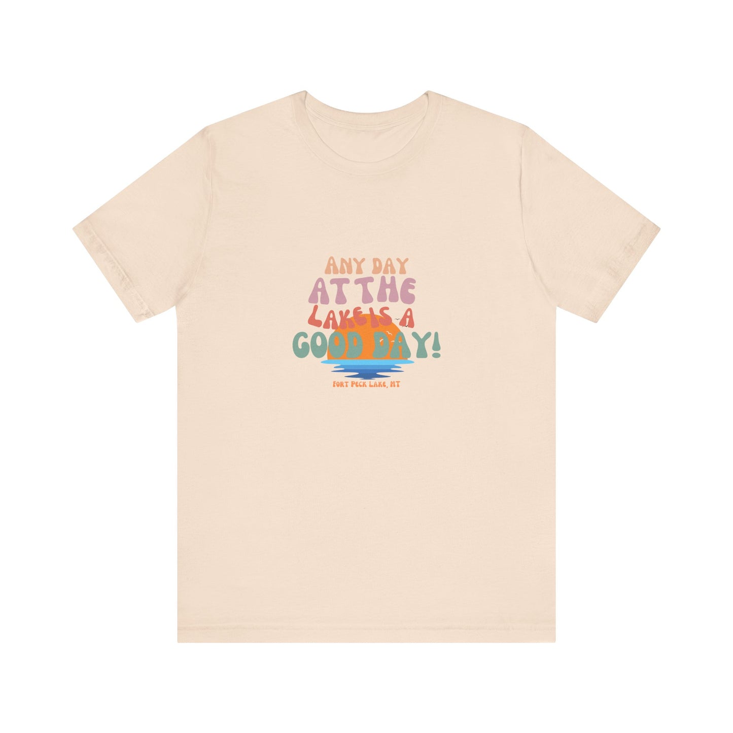 Summer Vibes Short Sleeve Tee - Any Day at the Good Vibes, Beachwear, Vacation Shirt, Casual, Gift for Her, Relaxed Fit