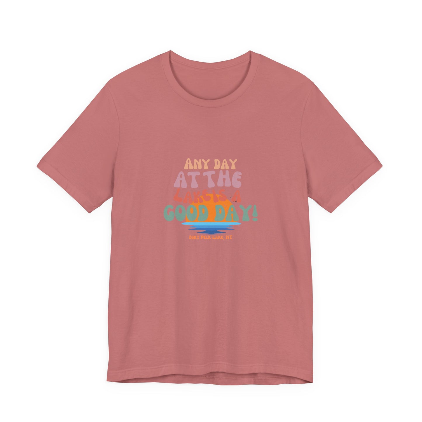 Summer Vibes Short Sleeve Tee - Any Day at the Good Vibes, Beachwear, Vacation Shirt, Casual, Gift for Her, Relaxed Fit