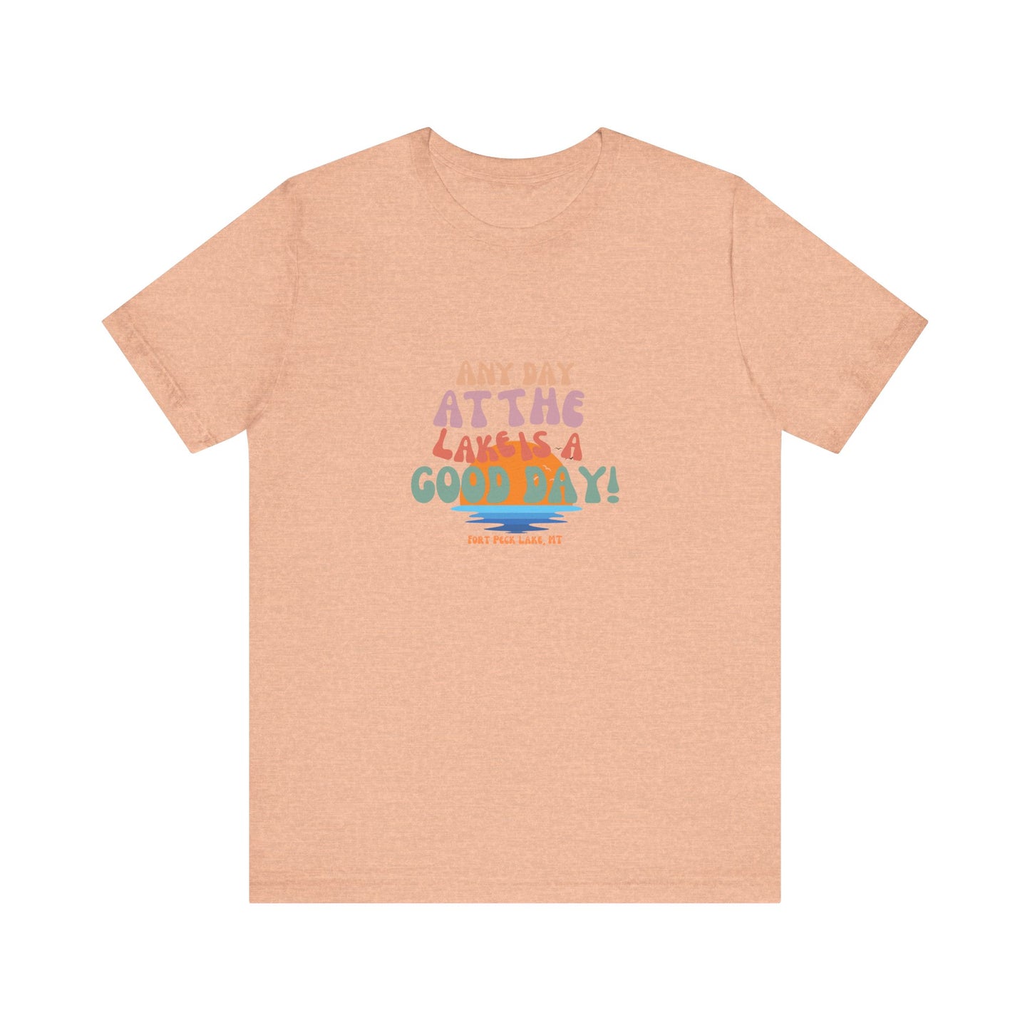 Summer Vibes Short Sleeve Tee - Any Day at the Good Vibes, Beachwear, Vacation Shirt, Casual, Gift for Her, Relaxed Fit